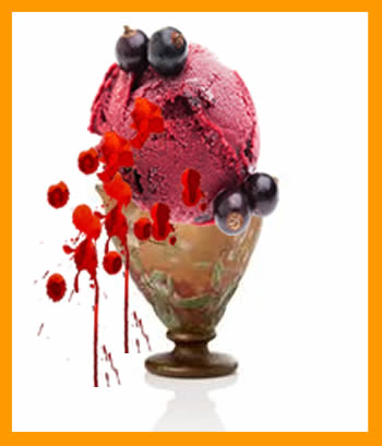 coupe de glace et sorbet pour les vampire